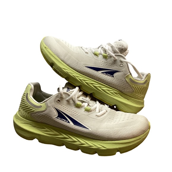 Altra Women's White Electric Lime Running Shoes Size 10.5